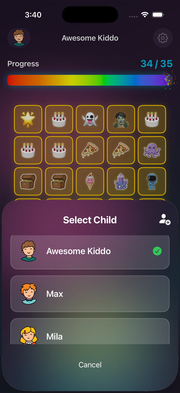 Switching between multiple children in Starly
