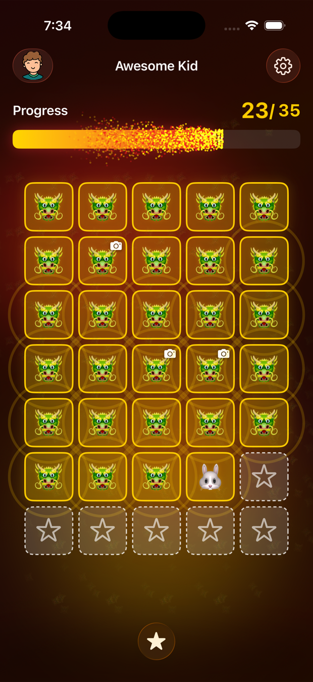 Starly's Lunar New Year theme with dragon stickers